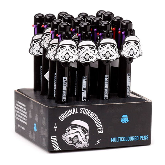 The original stormtrooper meerkleurige pen (6 kleuren) met bedeltje