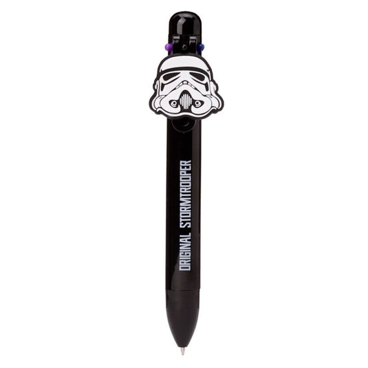 The original stormtrooper meerkleurige pen (6 kleuren) met bedeltje