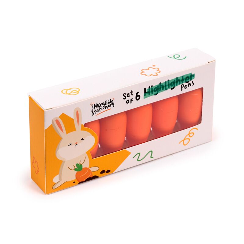 Afbeelding laden in galerijviewer, Inkredible wortel highlighter pen set van 6
