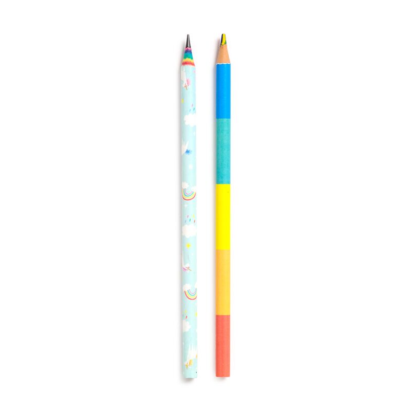 Afbeelding laden in galerijviewer, Unicorn magic set 2 regenboog potloden
