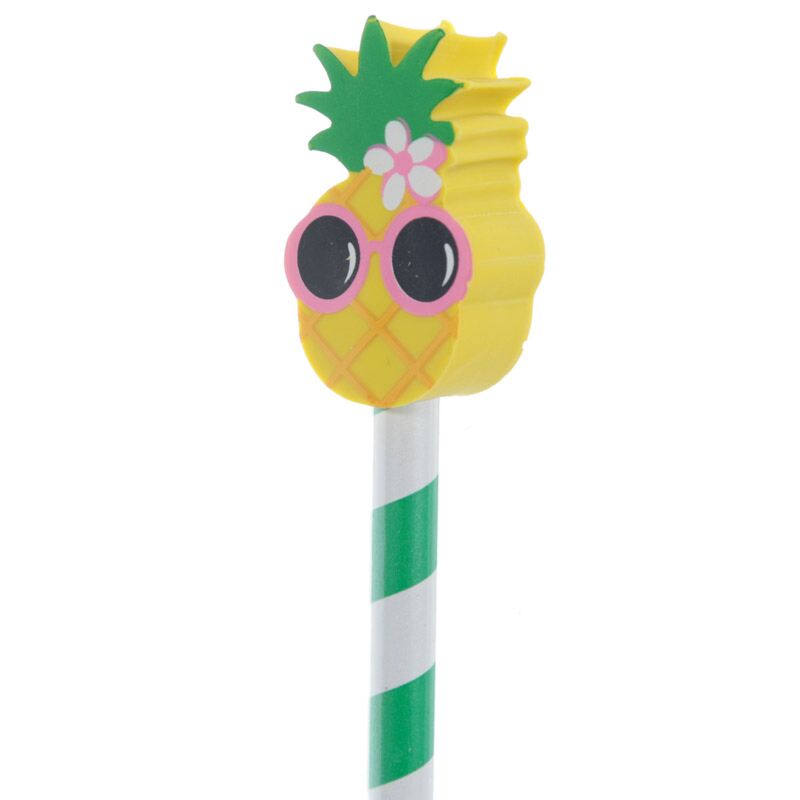 Afbeelding laden in galerijviewer, Flamingo en ananas - gum potlood
