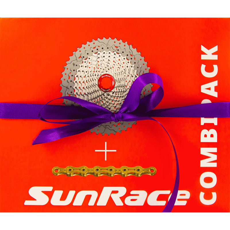 Afbeelding laden in galerijviewer, Spanninga sunrace combipack mx80 11v hg 11-51t met ketting cn11a
