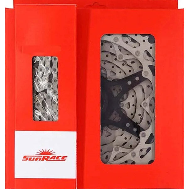Afbeelding laden in galerijviewer, Spanninga sunrace combipack csr91 9v hg 11-28t met ketting cnm94
