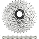 Spanninga sunrace combipack csm66 8v 11-32t met ketting cnm84