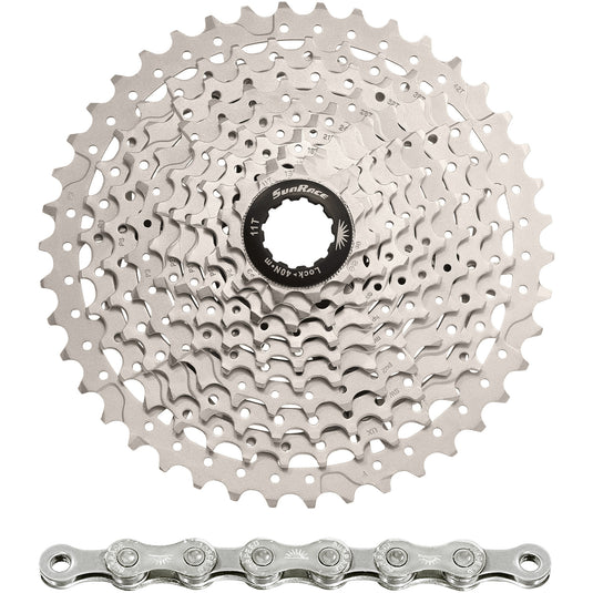 Spanninga sunrace combipack csms3 10v 11-42t met ketting cn10a