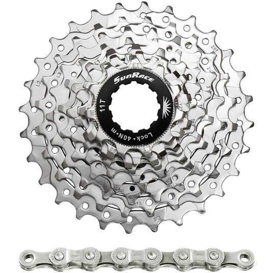 Spanninga sunrace combipack csr91 9v 11-25t met ketting cnm94