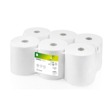 Satino pt1 comfort handdoekrol 2 laags wit (6x 150m)