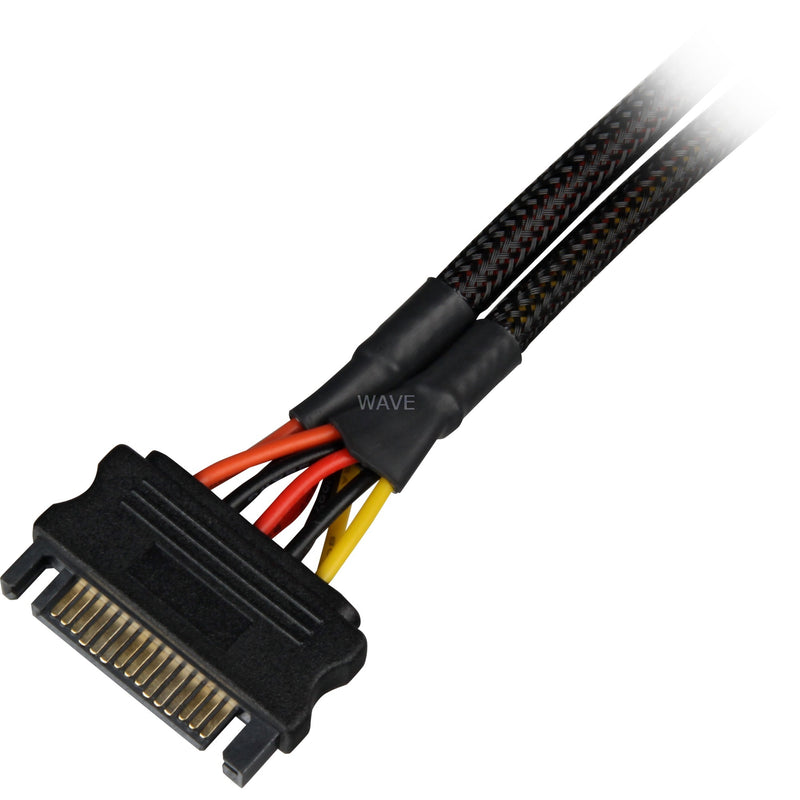 Afbeelding laden in galerijviewer, Sharkoon sata ystroomadapter, 0,20m
