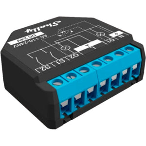 Shelly plus 2pm schakel-meetactor wifi, bluetooth
