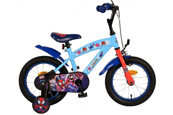 Afbeelding laden in galerijviewer, Spidey Kinderfiets - Jongens - 14 inch - Blauw
