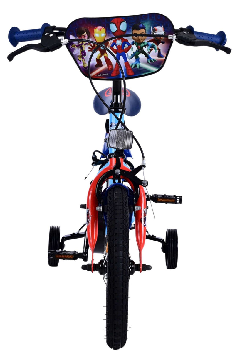 Afbeelding laden in galerijviewer, Spidey Kinderfiets - Jongens - 14 inch - Blauw - Twee handremmen
