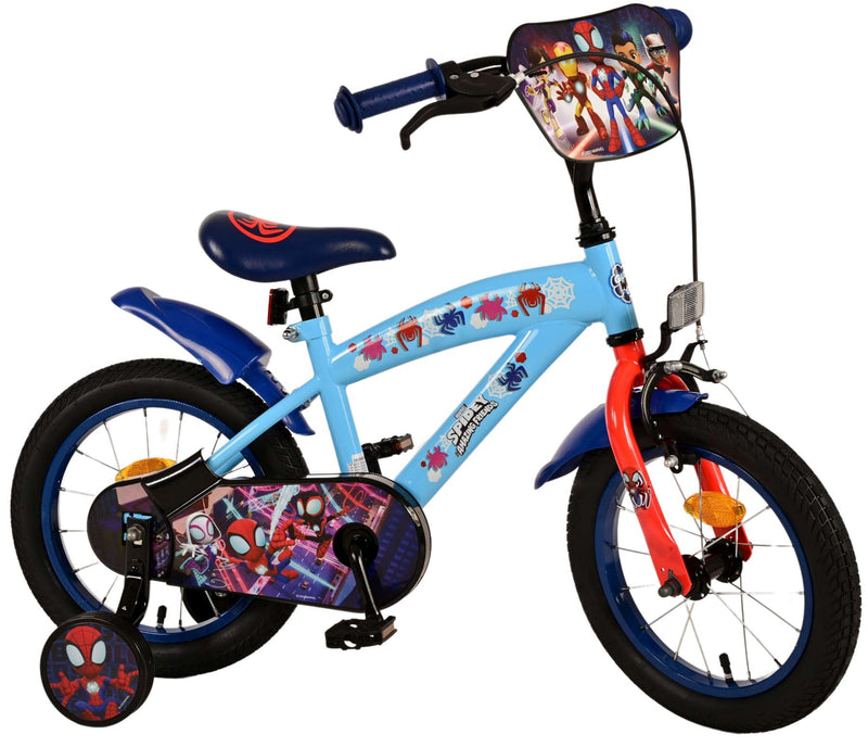 Afbeelding laden in galerijviewer, Spidey Kinderfiets - Jongens - 14 inch - Blauw
