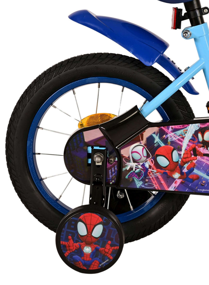 Afbeelding laden in galerijviewer, Spidey Kinderfiets - Jongens - 14 inch - Blauw
