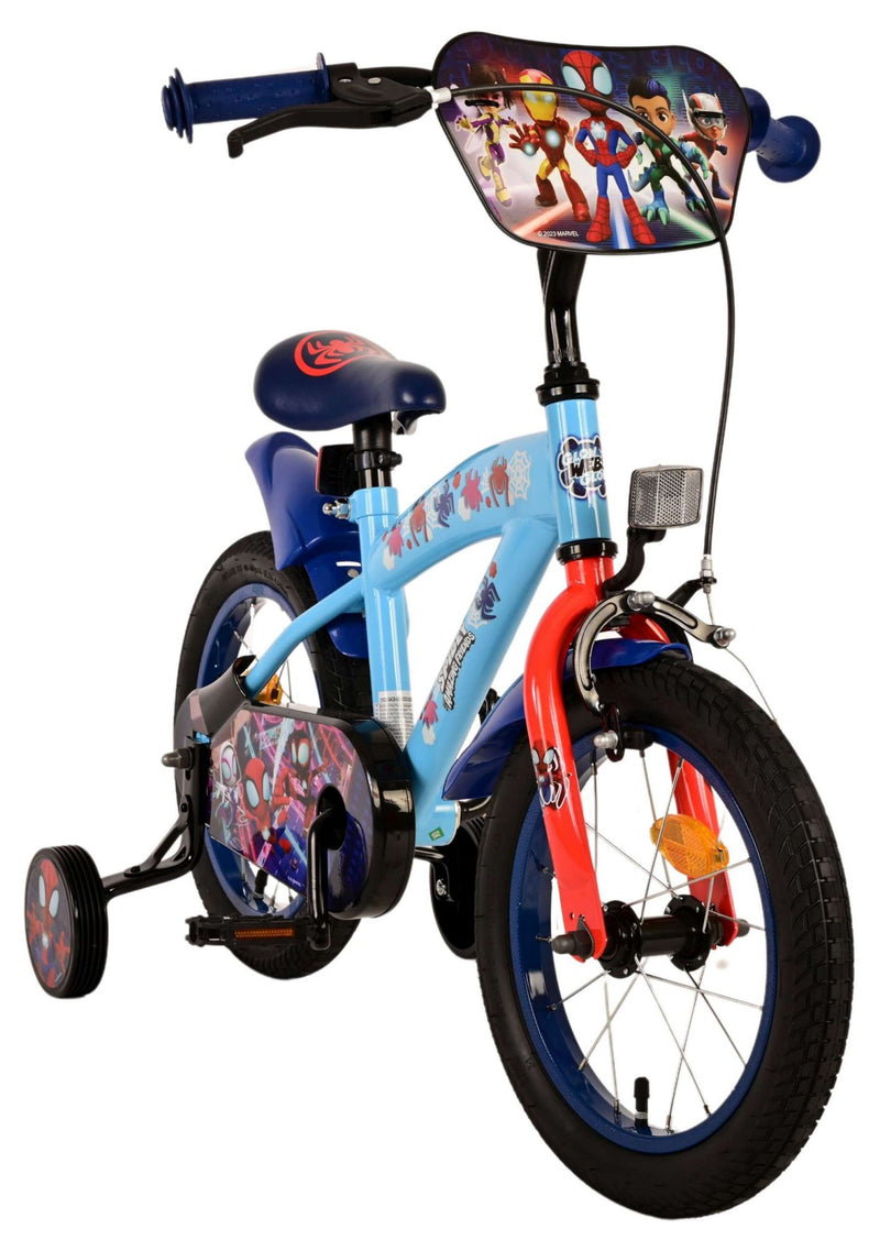 Afbeelding laden in galerijviewer, Spidey Kinderfiets - Jongens - 14 inch - Blauw
