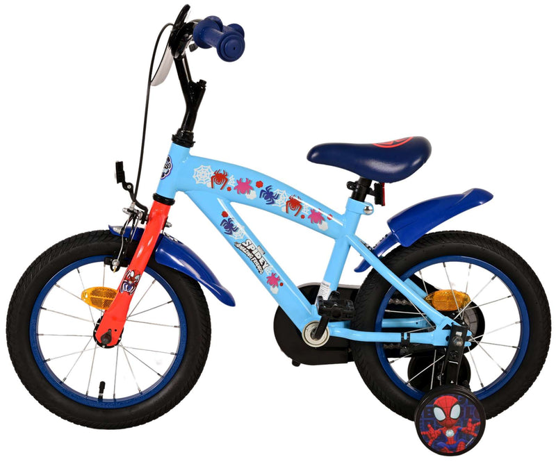 Afbeelding laden in galerijviewer, Spidey Kinderfiets - Jongens - 14 inch - Blauw

