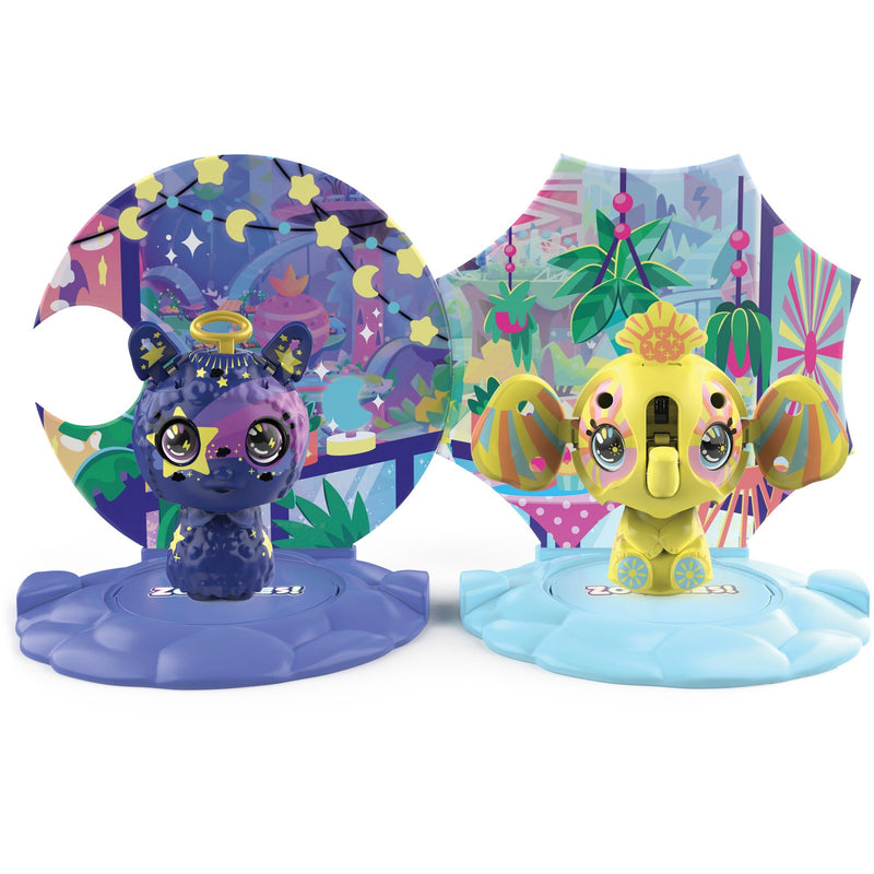 Afbeelding laden in galerijviewer, Spin Master Zoobles Starlight Llama Elephant
