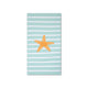 Stars | groen witte microvezel strandlaken 170 x 90 cm