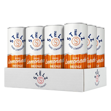 Stelz hard lemonade orange blik (12x25 cl)