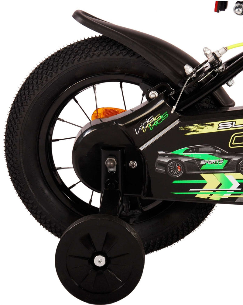 Afbeelding laden in galerijviewer, Volare Super GT Kinderfiets - Jongens - 12 inch - Groen - Twee handremmen
