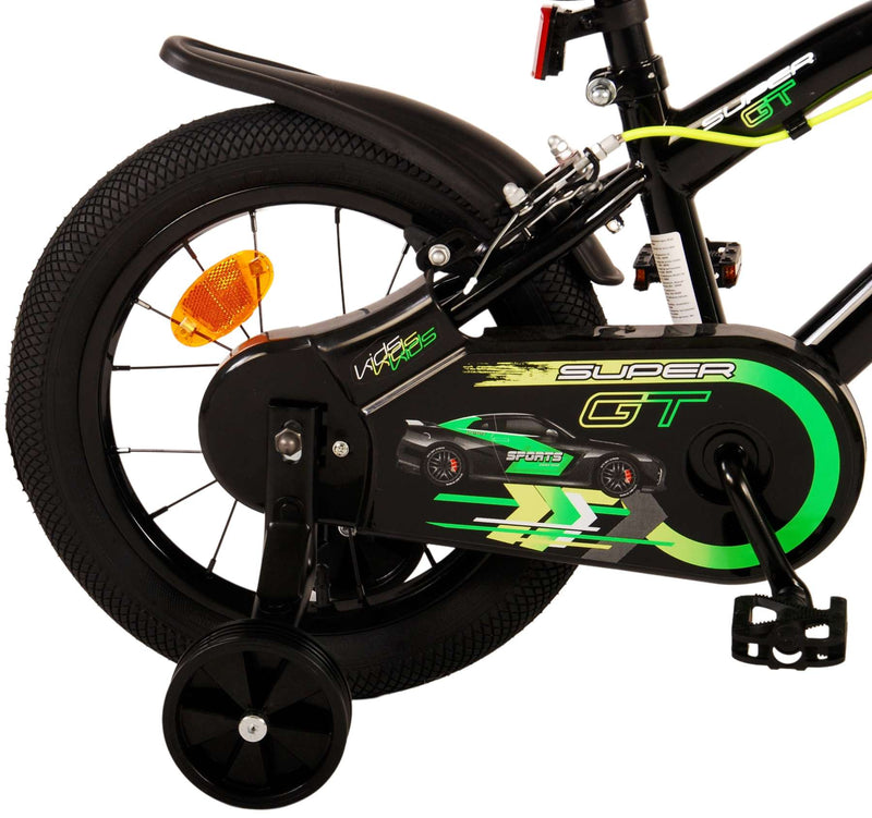 Afbeelding laden in galerijviewer, Volare Super GT Kinderfiets Jongens 14 inch Groen Twee handremmen

