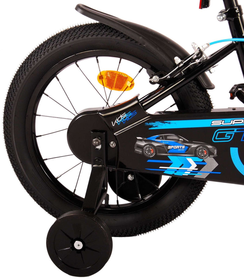 Afbeelding laden in galerijviewer, Volare Super GT Kinderfiets - Jongens - 16 inch - Blauw - Twee handremmen
