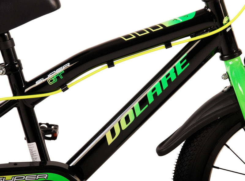 Afbeelding laden in galerijviewer, Volare Super GT Kinderfiets - Jongens - 16 inch - Groen - Twee handremmen
