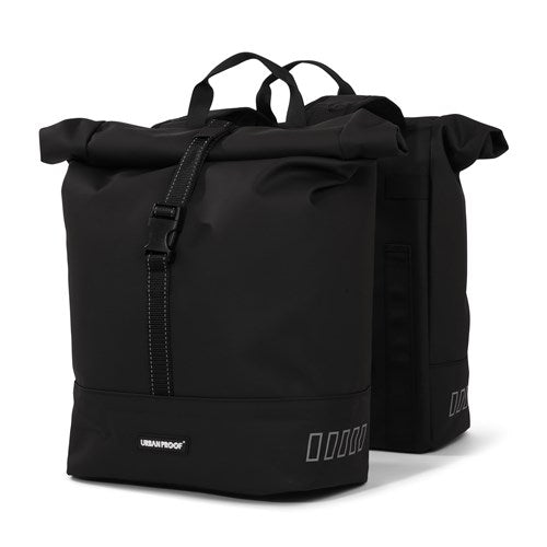 Afbeelding laden in galerijviewer, Urbanproof tas double roll up recycle 38l zwart
