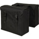 Greenlands Tas dubbel zwart-zwart. afmeting 37x34x14cm.totaal inhoud 40L