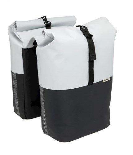 Afbeelding laden in galerijviewer, Newlooxs Tas New Nyborg Double Light Grey Black
