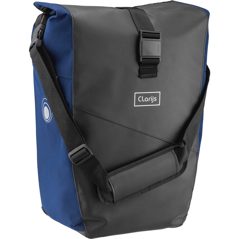 Afbeelding laden in galerijviewer, Clarijs fietstas solobag 24l zwart-blauw
