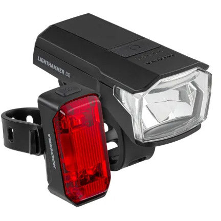 Afbeelding laden in galerijviewer, Trelock verlichtingsset lighthammer 80 80lux usb
