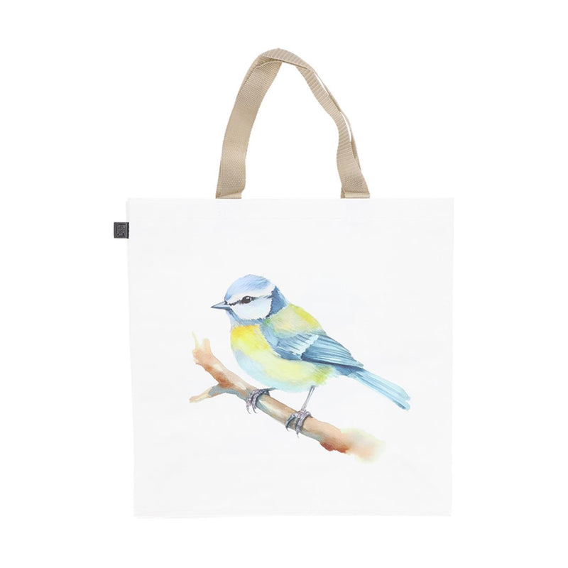 Afbeelding laden in galerijviewer, Esschert design boodschappentas aquarel vogel ass. 40x14,5x40cm pp
