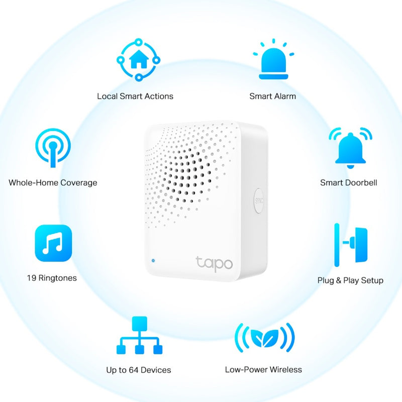 Afbeelding laden in galerijviewer, Tp-link tapo h100 smart hub- met bel

