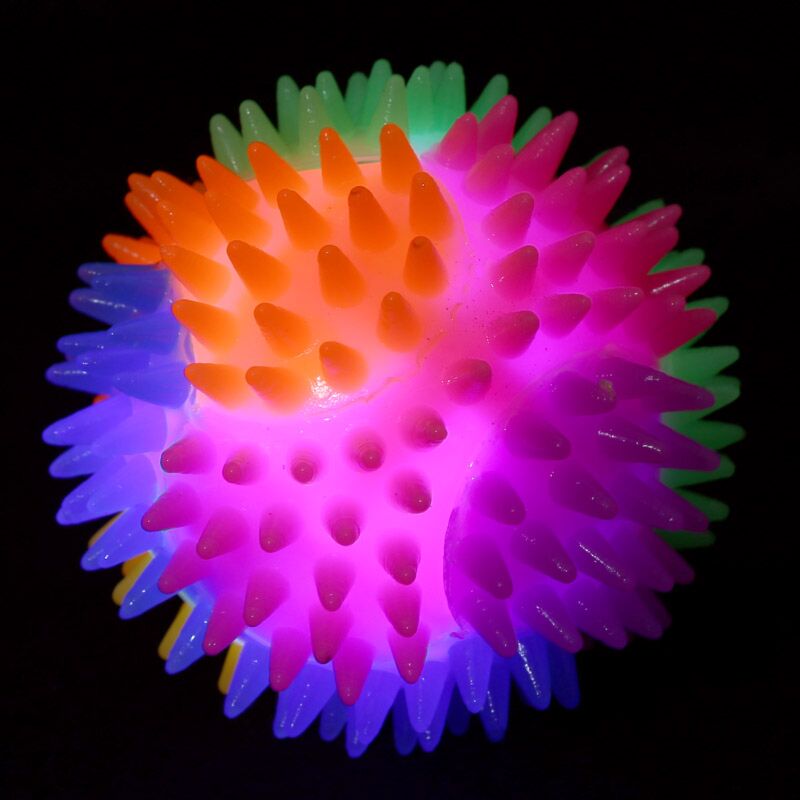 Afbeelding laden in galerijviewer, Puntige stuiterbal met led 7cm

