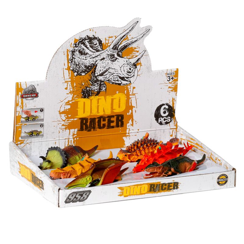 Afbeelding laden in galerijviewer, Dinosaurus race actie speelgoed
