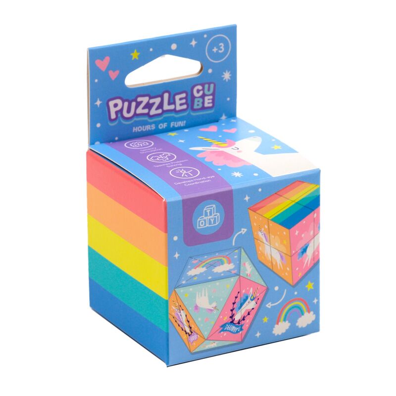 Afbeelding laden in galerijviewer, Unicorn magic puzzel kubus speelgoed
