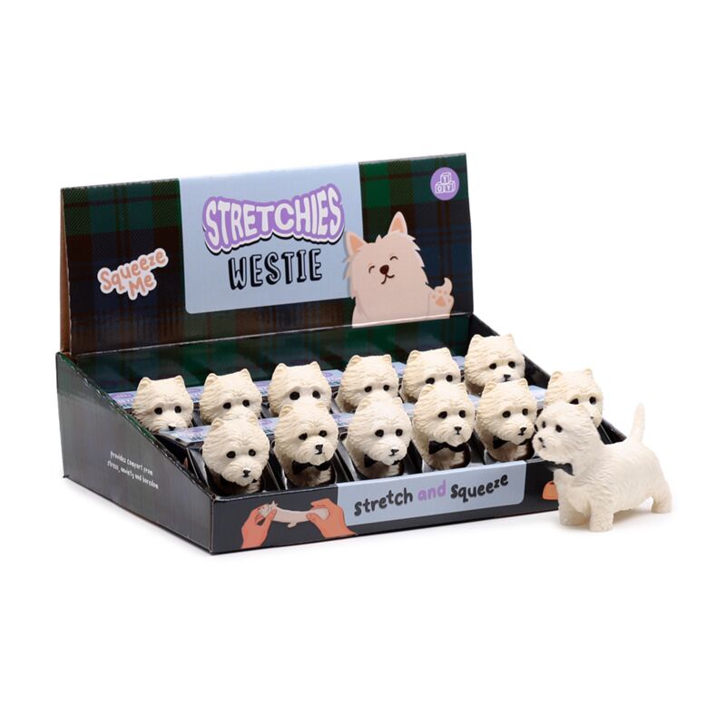 Afbeelding laden in galerijviewer, Stretch speelgoed west highland terrier hond
