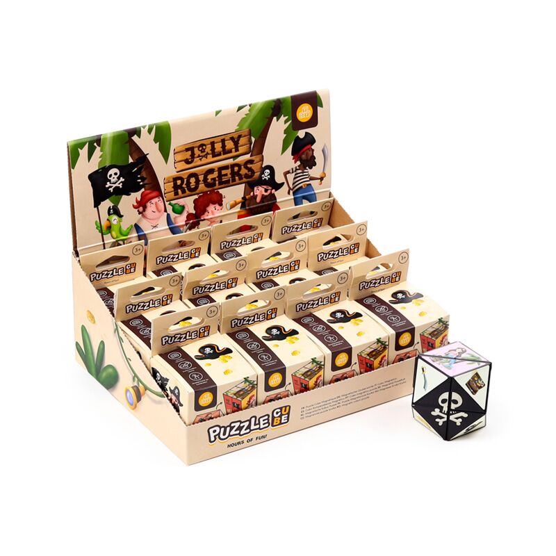 Afbeelding laden in galerijviewer, Jolly rogers piraat puzzel kubus speelgoed

