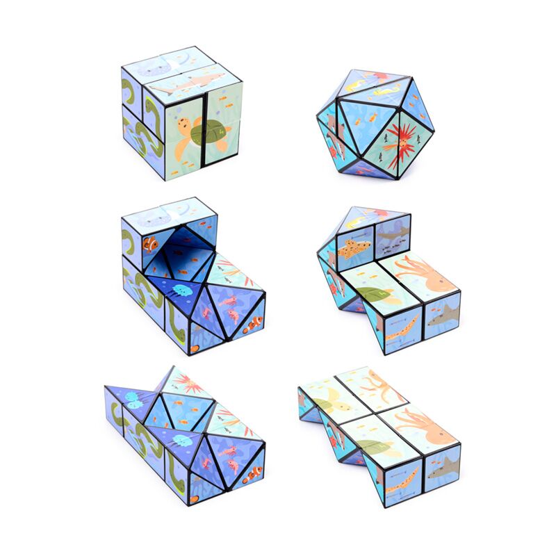 Afbeelding laden in galerijviewer, Mariniverse puzzel kubus speelgoed
