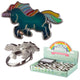 Betoverde regenboog eenhoorn kinder moodring