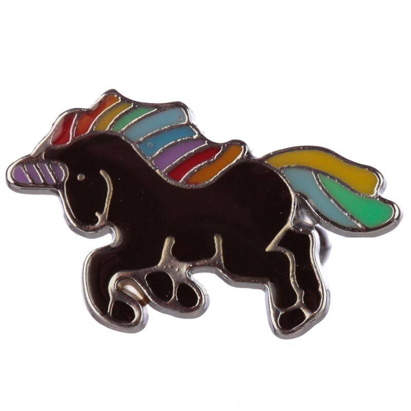 Afbeelding laden in galerijviewer, Betoverde regenboog eenhoorn kinder moodring
