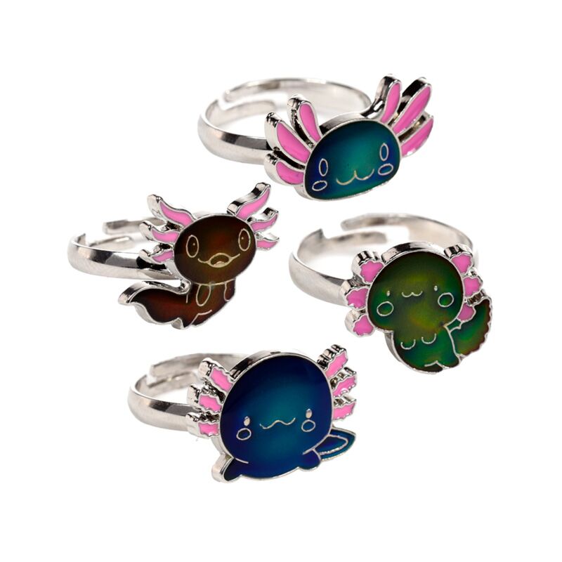 Afbeelding laden in galerijviewer, Axolotl kinder mood ring
