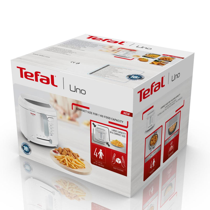 Afbeelding laden in galerijviewer, Tefal uno friteuse wit 1,8l 1600w

