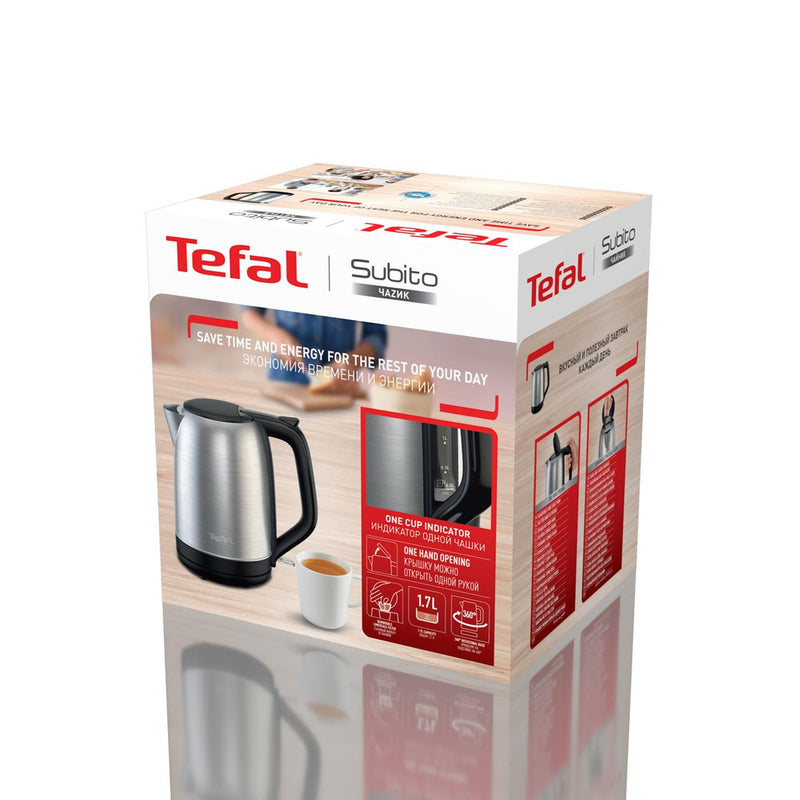 Afbeelding laden in galerijviewer, Tefal subito rvs waterkoker 1,7l 2400w
