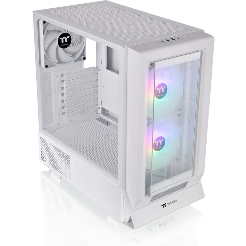 Afbeelding laden in galerijviewer, Thermaltake ceres 350 mx - snow midi tower behuizing (wit | 2x usb-a | 1x usb-c | rgb | tempered glass)
