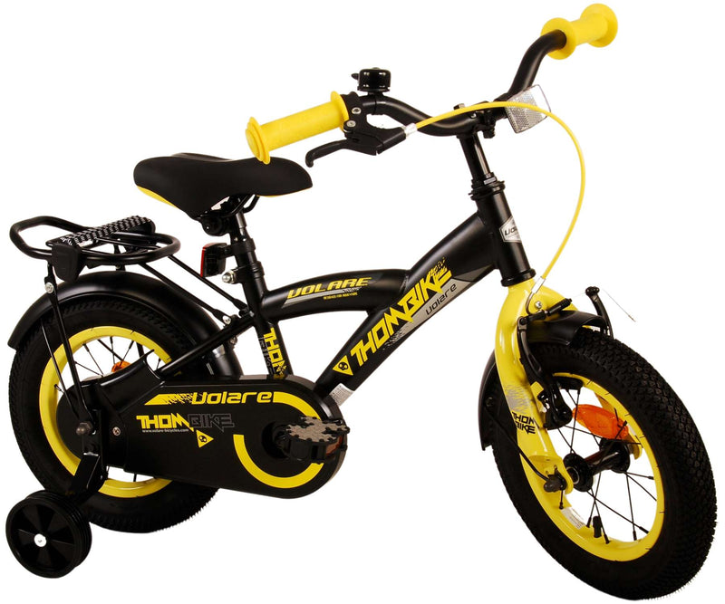 Afbeelding laden in galerijviewer, Volare Thombike Kinderfiets - Jongens - 12 inch - Zwart Geel
