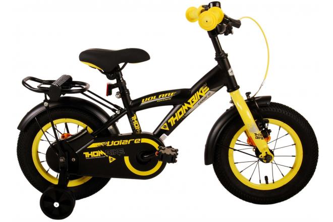 Afbeelding laden in galerijviewer, Volare Thombike Kinderfiets - Jongens - 12 inch - Zwart Geel
