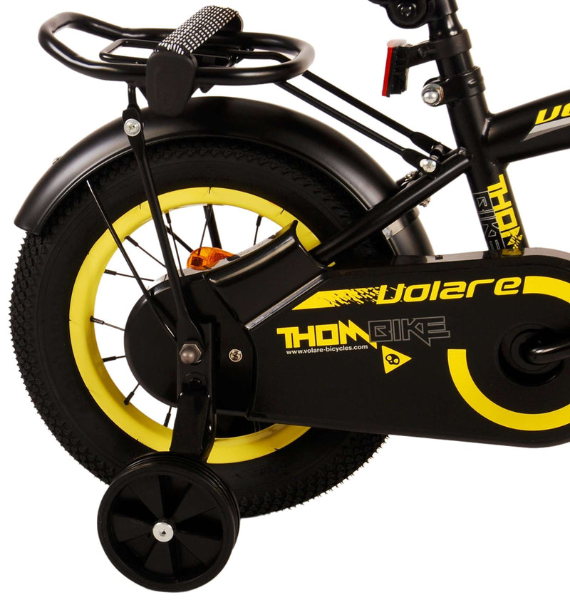 Afbeelding laden in galerijviewer, Volare Thombike Kinderfiets - Jongens - 12 inch - Zwart Geel
