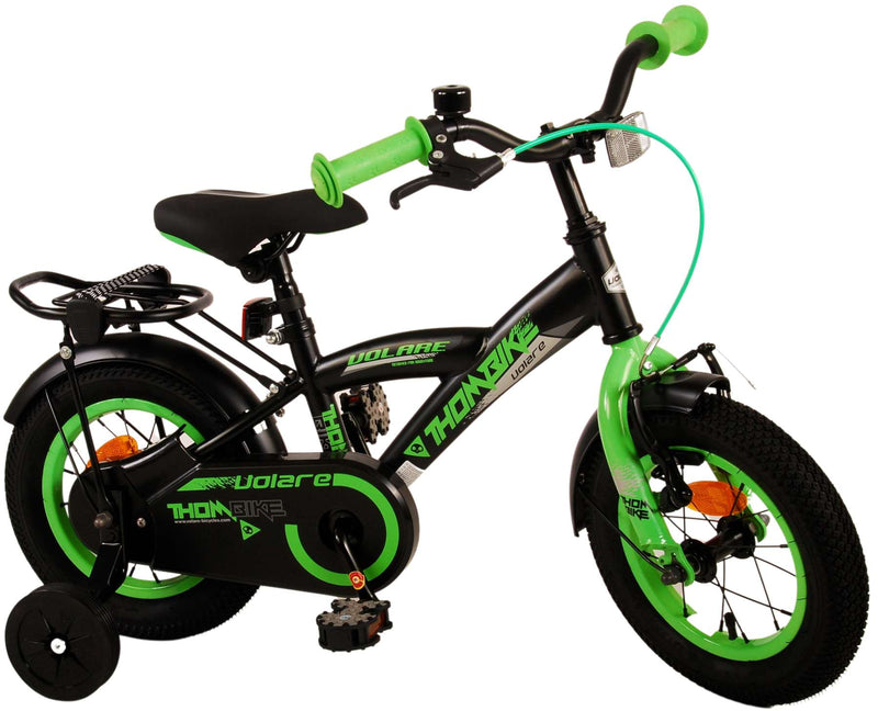 Afbeelding laden in galerijviewer, Volare Thombike Kinderfiets - Jongens - 12 inch - Zwart Groen
