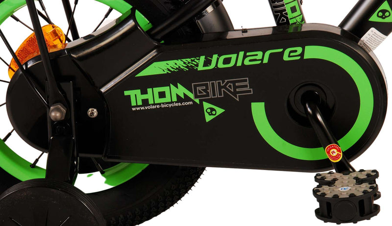 Afbeelding laden in galerijviewer, Volare Thombike Kinderfiets - Jongens - 12 inch - Zwart Groen

